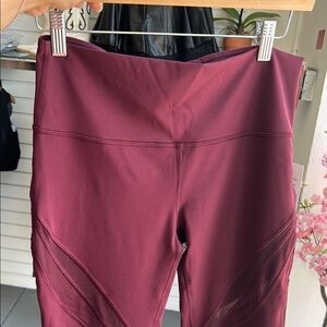 Lululemon Athletica Burgundy Leggings